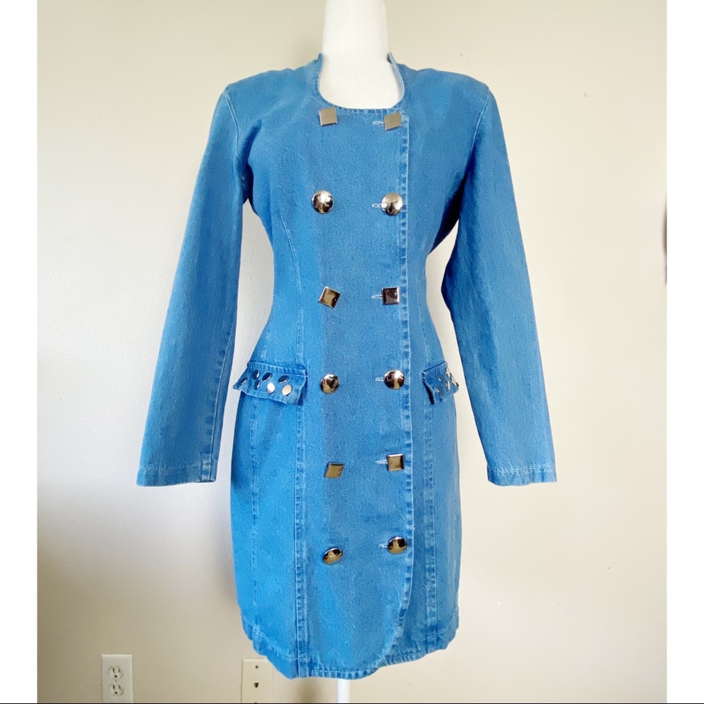 Vintage Denim Dress - Picture 1 of 7